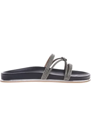 BALDININI Schoenen, Dames, Zwart, 39 EU, rhinestone nappa clogs