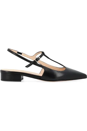 ANNA F. Schoenen, Dames, Zwart, 37 1/2 EU, Elegante Leren Linea 544 Schoenen