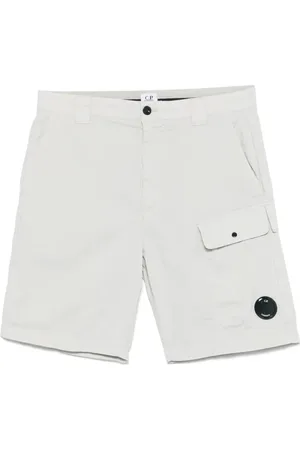 C.P. Company Korte broeken, Heren, Wit, XL, Cargo Bermuda Shorts voor Mannen
