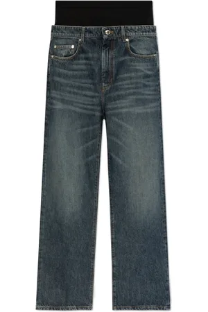 Sportmax Jeans, Dames, Blauw, W28, Katoen, Straight leg jeans