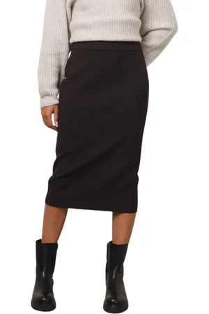 PESERICO SIGN Rokken, Dames, Bruin, M, Katoen, High Waist Kokerrok