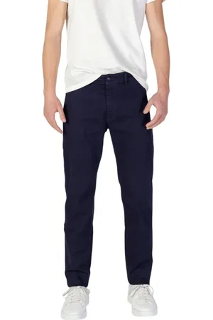 HUGO BOSS Jeans, Heren, Blauw, W40 L32, Katoen, Blauwe Katoenen Slim Broek Collectie