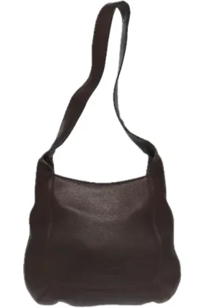 Bally Pre-owned, Dames, Zwart, ONE Size, Pre-owned Canvas shoulder-bags