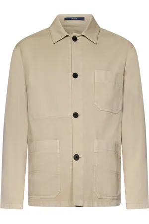 DRUMOHR Jassen, Heren, , XL, Denim, Denim Overhemdjasje Ss 25