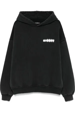 MISBHV Sweatshirts & Hoodies, Heren, Zwart, L, Zwarte Gewassen Hoodie voor Gemeenschap