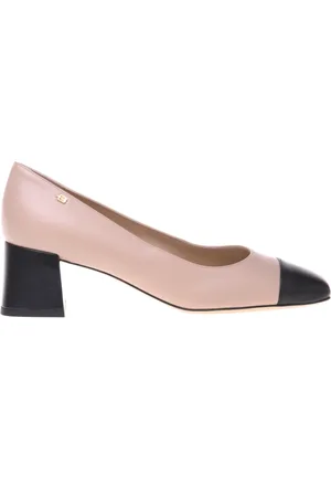 BALDININI Schoenen, Dames, , 38 1/2 EU, Black and nude leather court shoe