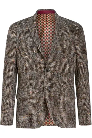 Etro Jassen, Heren, Bruin, L, Wol, Bruine Rome Jas Herenmode