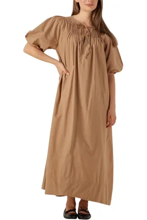 Ruby Tuesday Kleedjes, Dames, , M, Denim, Bruine Maxi Jurk Ibae
