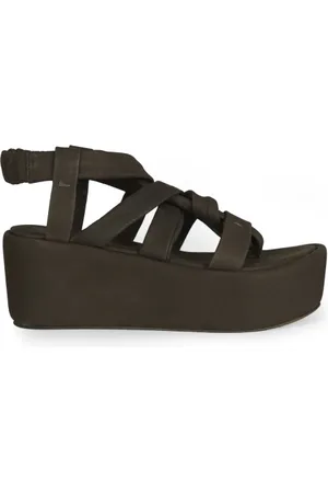 Cortana Schoenen, Dames, Bruin, 41 EU, Leer, Ryo, donkerbruine platformsandaal