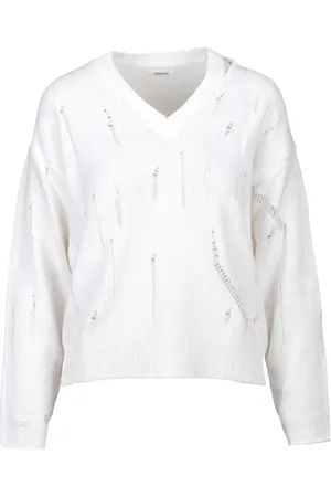 Replay Truien, Dames, Wit, XS, Katoen, Maglia
