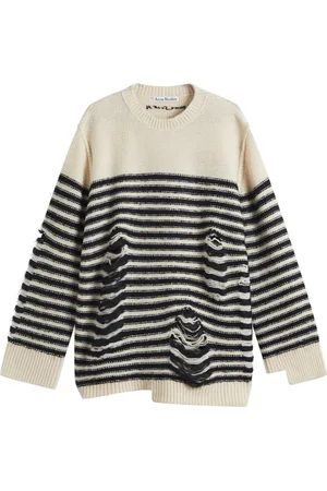 Acne Studios Truien, Dames, , M, Zwart Gebreide Trui