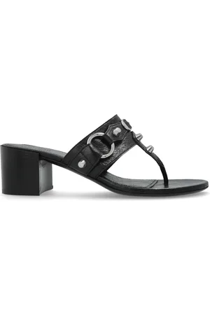 Balenciaga Schoenen, Dames, Zwart, 40 EU, Leer, Muiltjes met hak City