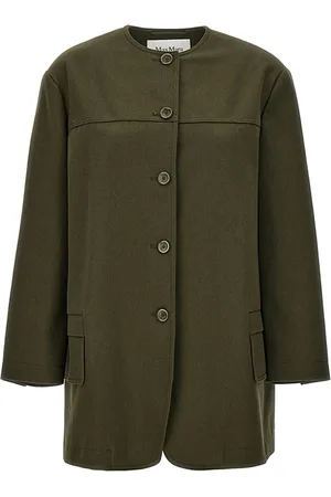Max Mara Jassen, Dames, Groen, M, Stijlvolle Jas voor Vrouwen
