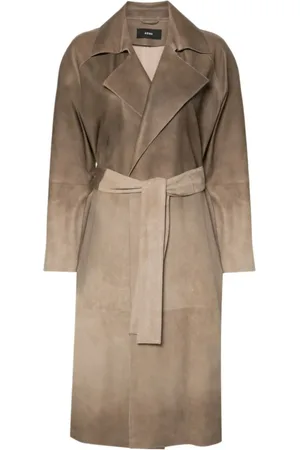 arma leder Mantels, Dames, Grijs, M, Suède, Gradient Grey Suède Damesjas