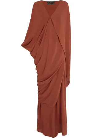 Cortana Kleedjes, Dames, Rood, XL, Sarina, rood zijden jurk