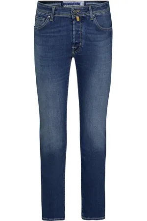 Jacob Cohen Jeans, Heren, Blauw, W35, Katoen, Straight Jeans