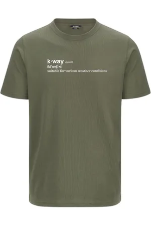 K-Way Tops, Heren, Groen, S, Zachte Jersey Heren AI T-shirt