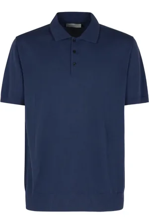 CANALI Tops, Heren, Blauw, 2Xl, Blauwe T-shirts en Polos Punto Calado