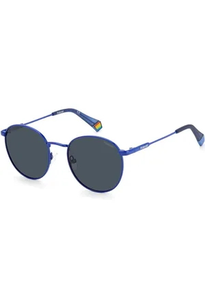 Polaroid Accessoires, unisex, Blauw, ONE Size, Blauwe Roestvrijstalen Zonnebril Unisex