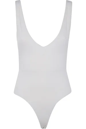 Entire Studios Tops, Dames, Grijs, XS, V-hals Bodysuit