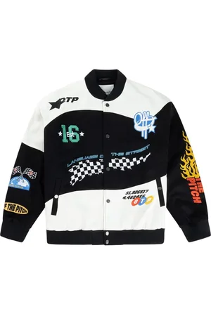 OFF THE PITCH Jassen, Heren, Veelkleurig, S, Katoen, Racer Varsity Jack Zwart