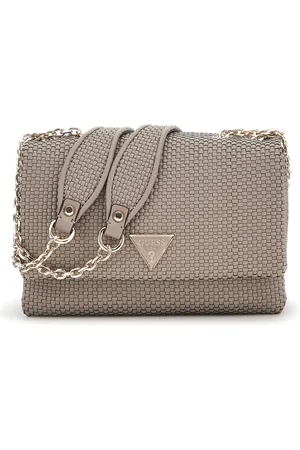 Guess Tassen, Dames, Bruin, ONE Size, Gevlochten Schoudertas