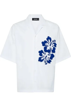 Dsquared2 Overhemden, Heren, Wit, L, Herenoverhemden