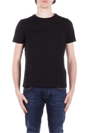 GCDS Tops, Heren, Zwart, L, Katoen, Zwart Logo T-shirt Slim Fit