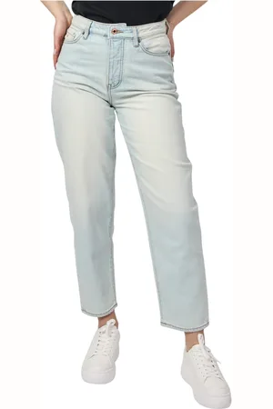 Armani Exchange Jeans, Dames, Blauw, W26, Katoen, Blauwe Jeans 5-Pocket Licht Wassen