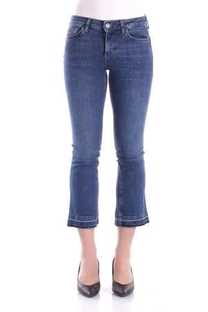 Liu Jo Jeans, Dames, Blauw, W29, Katoen, Slim Fit Jeans met Logo Detail