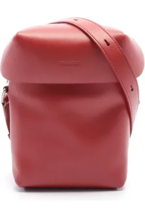 Jil Sander Pre-owned, Heren, Roze, ONE Size, Leer, Tweedehands leren schoudertassen