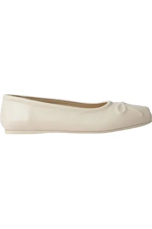 Marni Schoenen, Dames, , 37 EU, Leer, Strik Motief Leren Ballerina Flats
