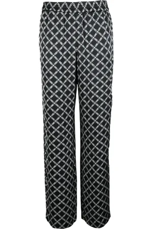 Michael Kors Broeken, Dames, Zwart, M, Polyester, Gerecyclede polyester broek