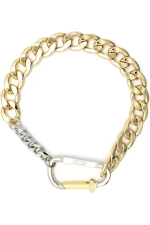 ARIES Accessoires, unisex, Geel, ONE Size, Chunky Carabiner Ketting in Goud