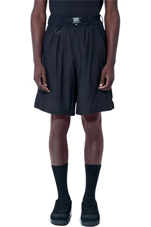 Y-3 Korte broeken, Heren, Zwart, L, Logo Motif Track Shorts