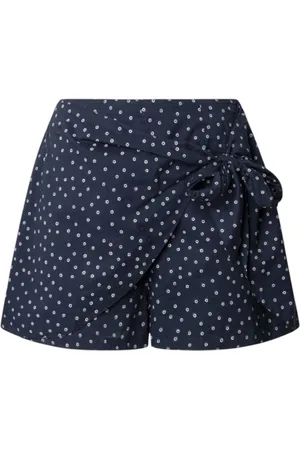 Pepe Jeans Korte broeken, Dames, Blauw, L, Navy Skirt Pants Damaris