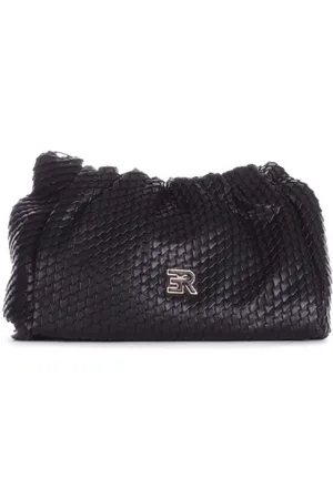 ERMANNO SCERVINO Tassen, Dames, Zwart, ONE Size, Leer, Zwarte Logo Voor Clip Tas