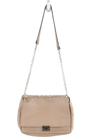Emporio Armani Pre-owned, Dames, Roze, ONE Size, Leer, Tweedehands leren schoudertassen