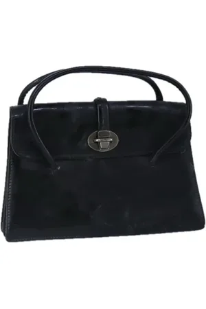 Miu Miu Pre-owned, Dames, Zwart, ONE Size, Leer, Tweedehands leren handtassen