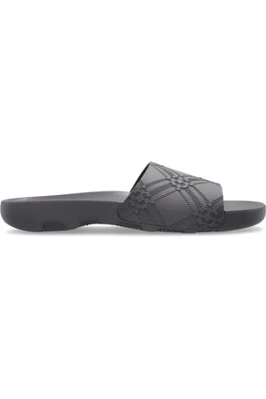 Burberry Schoenen, Heren, Grijs, 40 EU, Slippers met logo