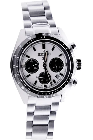 Seiko Accessoires, Heren, Grijs, ONE Size, Prospex Quartz Zilveren Wijzerplaat Roestvrijstalen Horloge