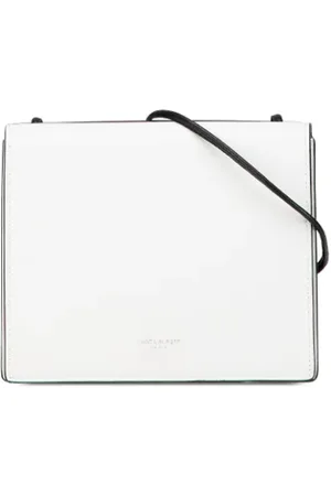 Saint Laurent Pre-owned, Dames, Wit, ONE Size, Leer, Pre-owned Leather crossbody-bags