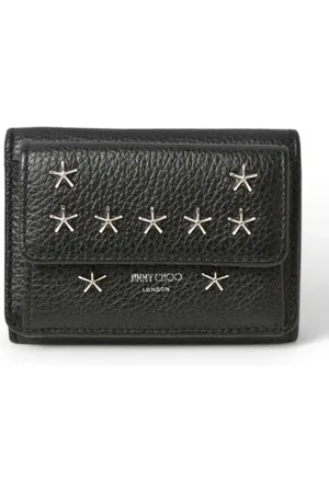 Jimmy Choo Pre-owned, Dames, Zwart, ONE Size, Leer, Tweedehands leren portemonnees