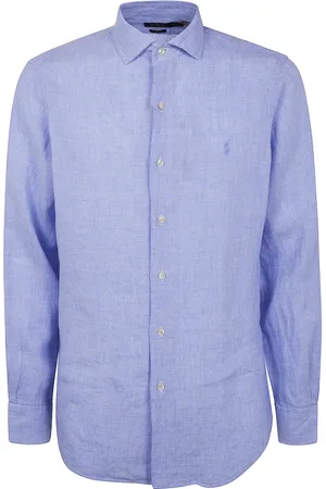 Ralph Lauren Overhemden, Heren, Blauw, 2Xl, Lange mouw sportshirt