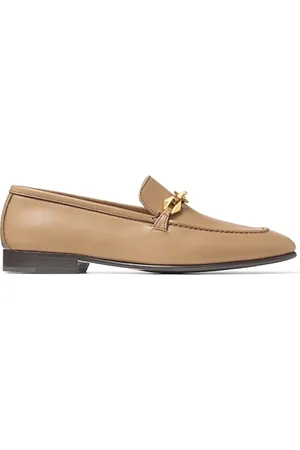 Jimmy Choo Schoenen, Dames, Bruin, 36 EU, Leer, Klassieke Mocassins voor Vrouwen