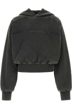 Entire Studios Sweatshirts & Hoodies, Dames, Grijs, XS, Katoen, Houtskool Katoenen Sweatshirt