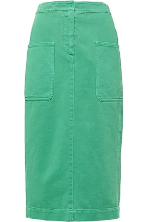 Max Mara Rokken, Dames, Groen, S, Katoen, Elegante Rok voor Vrouwen