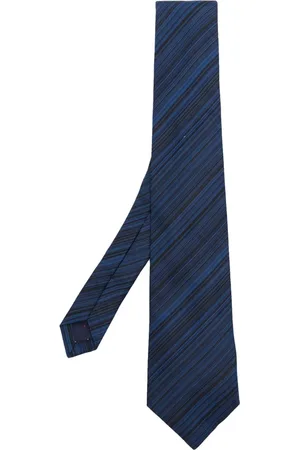 Paul Smith Accessoires, Heren, Blauw, ONE Size, Gestreepte heren stropdas