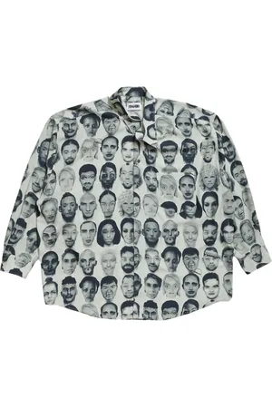 MAGLIANO Overhemden, Heren, Veelkleurig, L, Twisted Shirt in Zwart en Wit