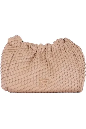 ERMANNO SCERVINO Tassen, Dames, , ONE Size, Leer, Voorzijde Logo Clip Sluiting Leren Tas